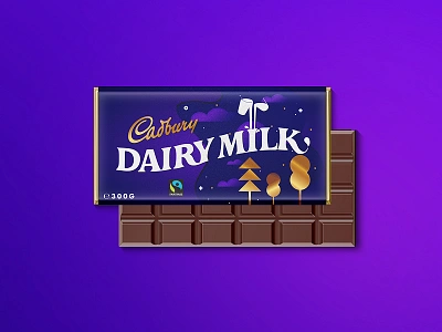 Cadbury Dairy Milk | Dreamcatcher cabury chocolate dreams illustration logo logomark shape texture