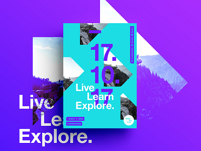 👁Made You Look👁 230 | Live. Learn. Explore. beautiful color design explore motivation poster postereveryday swiss typography