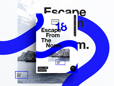 👁Made You Look👁 231 | Escape From The Norm. beautiful color design explore motivation poster postereveryday swiss typography