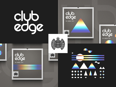 Club Edge | Ministry of Sound brand branding gradient logo logomark ministry music symbols