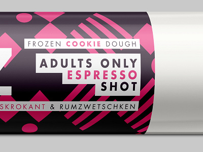 Adults Only Espresso Shot brand branding chocolate cookie dough espresso icons packaging stroke