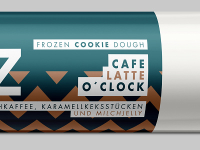 Cafe Latte O'Clock brand branding chocolate coffee cookie dough icons latte packaging