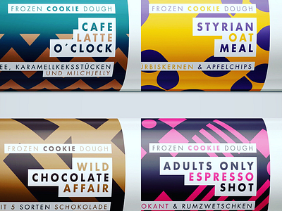 CUTZ Cookie Dough branding cookie dough illustration packaging