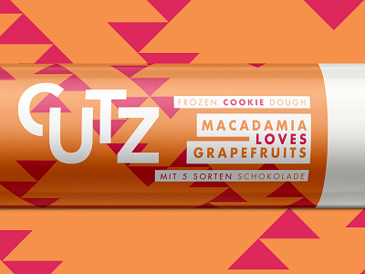 CUTZ | Macadamia loves Grapefruits branding chocolate cookie dough illustration packaging