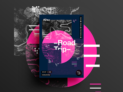 👁Made You Look👁 240 | –Road Trip– adventure color design love poster postereveryday roadtrip swiss typography