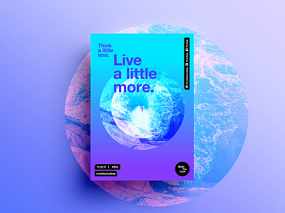 Made You Look👁 255 | Live a little more. 2017 adventure beautiful color design motivation positive poster postereveryday swiss typography