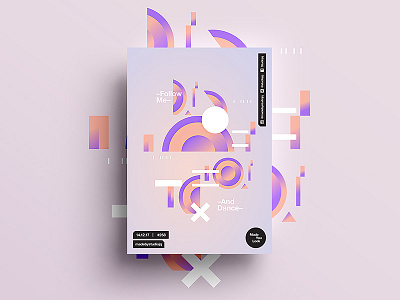 👁Made You Look👁 258 | –Follow Me. And Dance– 2018 beautiful color design motivation pantone positive poster postereveryday swiss typography