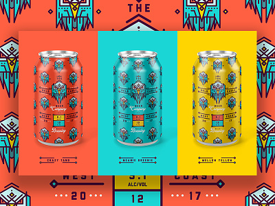 BALD EAGLE BEER Co. | Collection beer branding can design illustration label packaging pattern type