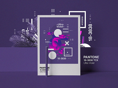 Pantone Color of the Year 2018 | Ultra Violet 18-3838 2018 color coy18 pantone poster swiss ultraviolet