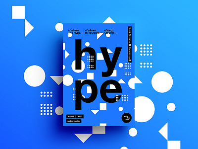 👁Made You Look👁 263 | HYPE. 2018 beautiful color design hype motivation positive poster postereveryday swiss thankyou typography