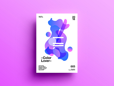 👁Show & Go👁 005 | –Color Lover– 2018 abstract branding color design motivation positive poster swiss typography