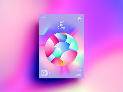 👁Show & Go👁 025 | Live In Color 2018 3d abstract branding color design poster swiss tutorial typography