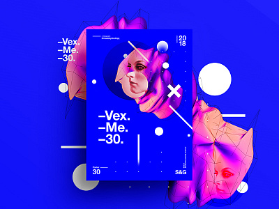 👁Show & Go👁 030 | Vex. Me. 30. 2018 3d abstract branding color design poster swiss tutorial typography