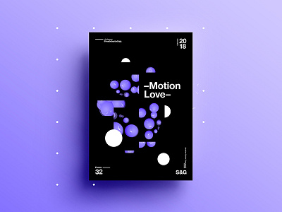 👁Show & Go👁 032 | Motion Love 2018 3d branding c4d color design poster swiss tutorial typography