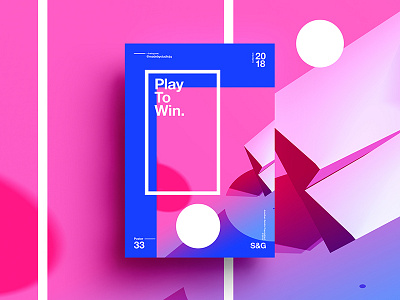 👁Show & Go👁 033 | Play To Win. 2018 3d branding c4d color design poster swiss tutorial typography
