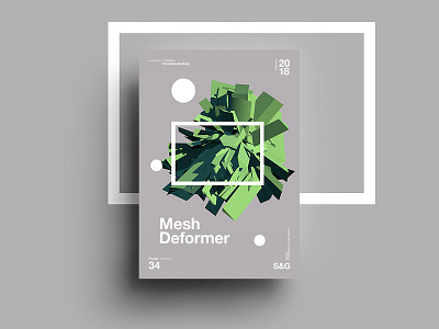 👁Show & Go👁 034 | Mesh Deformer. 2018 3d branding c4d color design poster swiss tutorial typography