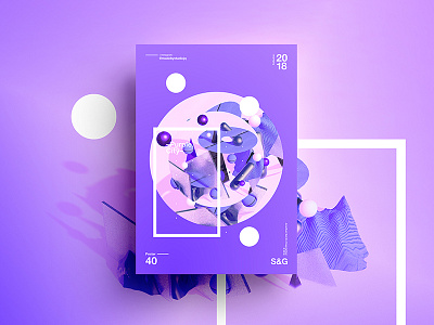 👁Show & Go👁 040 | Purple City 2018 3d branding c4d color design poster swiss tutorial typography