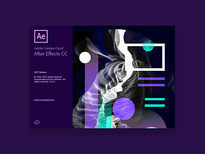 Adobe Splash Screen | Graphics 2018 3d adobe aftereffects branding color design poster swiss tutorial typography