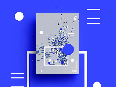 Flaws 2018 3d branding color design poster swiss tutorial typography