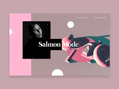 Salmon Mode 2018 3d branding c4d color design tutorial typography ui web