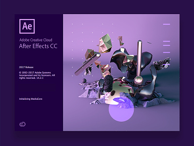 Adobe Splash Screen | Graphics 2018 3d adobe aftereffects branding color design poster swiss tutorial typography