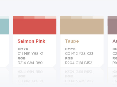 Colour palette template