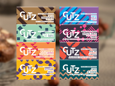 CUTZ Labels austria brand branding chocolate cookie dough icons packaging shop