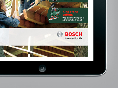 BOSCH Powertools Emagazine bosch branding design emagazine green interactive ipad red