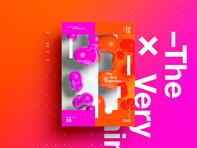 The Very Beginning. 2018 3d abstract branding c4d color design digitalart fantasy skillshare tutorial typography