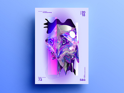 73. 2018 abstract art birthday branding c4d color daughter design digitalart tutorial typography