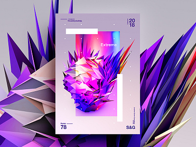 Extreme 2018 2d abstract art branding c4d color design digitalart pattern tutorial typography