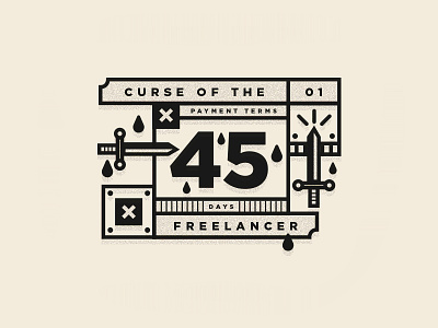 Curse Of The Freelancer designer freelance freelancing illustration logo studio type