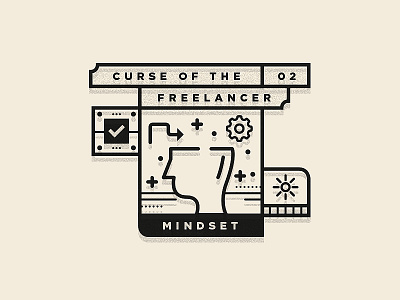 Curse Of The Freelancer branding designer freelance freelancing illustration logo studio type