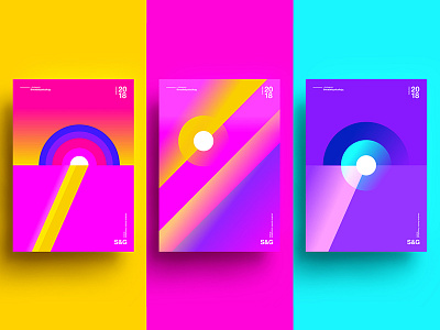 Summer Vibes 2018 abstract branding c4d color design digitalart gradient skillshare tutorial typography