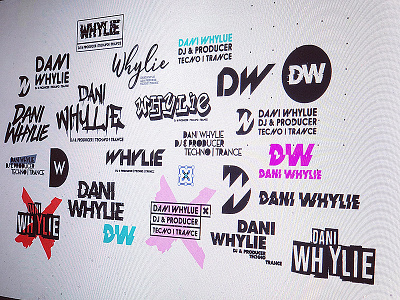 DW | Techno DJ adobe brand branding development dj graffiti illustration logo logomark music symbols