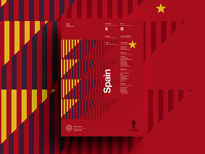 2018 FIFA World Cup Retro Posters | Spain de gea football layout poster posters print soccer spain worldcup worldcup2018