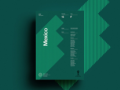 2018 FIFA World Cup Retro Posters | Mexico football layout mexico poster posters print soccer worldcup worldcup2018