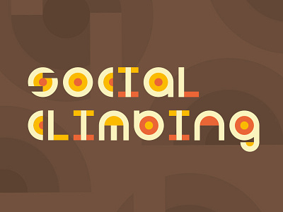 Social Climbing Identity adobe brand branding color development illustration logo logomark retro symbols