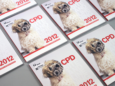 RVC CPD 2012 Brochure - Spot gloss cover animal branding brochure icons layout orange print spot uv uncoated