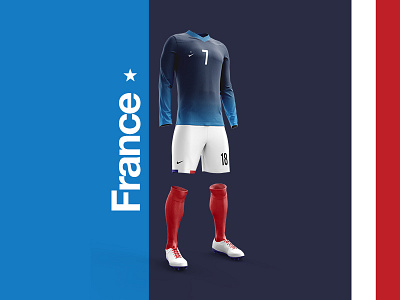2018 FIFA World Cup Retro Kits | France football footballkit france kit layout posters soccer worldcup worldcup2018