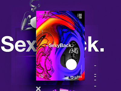 SexyBack. 2018 abstract art color design gradient skillshare swiss digitalart tutorial type typography