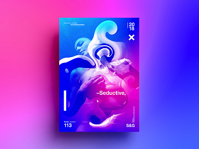 Seductive. 2018 abstract art color design digitalart gradient skillshare swiss tutorial type typography