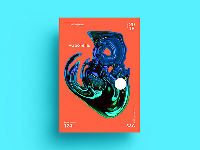 –GooTella 2018 abstract art color design digitalart skillshare slime swiss tutorial type typography