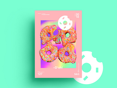 –D'oh! 2018 abstract art color design digitalart food skillshare swiss tutorial type typography