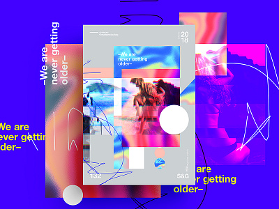 –We are never getting older– 2018 abstract alart art color design digit sweets swissskillshare tutorial type typography