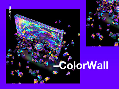 –ColourWall 2018 3d c4d color design fantasy gold tutorial typography