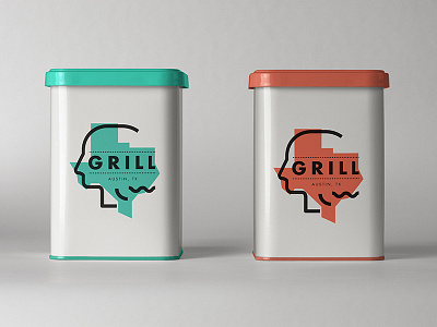 GRILL | Tin II austin bbq branding freelance illustration logo music packaging texas type usa