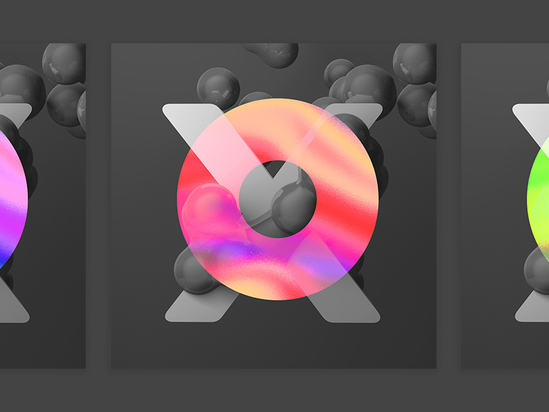–X– digit art tutorial design typography 2018 type color abstract gradient swiss skillshare