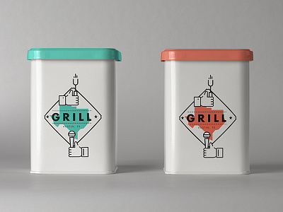 GRILL | Tin III austin bbq branding freelance illustration logo music packaging texas type usa