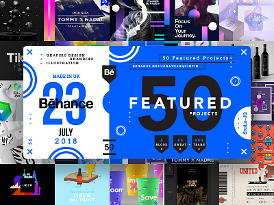 50 Featured Behance Projects awesome behance brand branding followers freelance logo studio